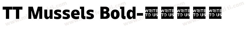 TT Mussels Bold字体转换